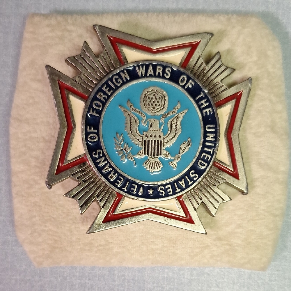 Veterans of Foreign Wars Badge with Eagle Emblem